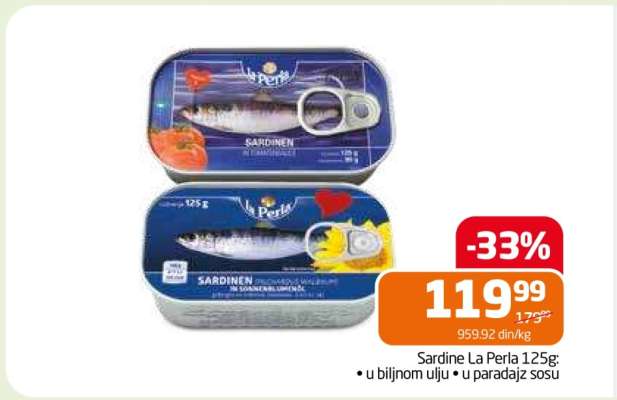 Sardine La Perla 125g