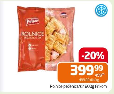 Rolnice pečenica/sir 800g Frikom