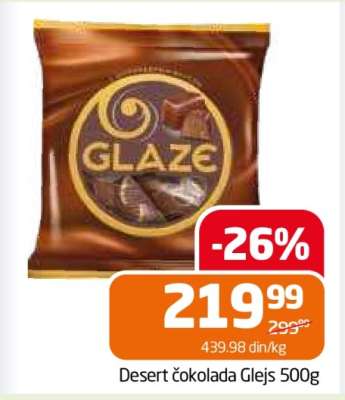 Desert čokolada Glejs 500g