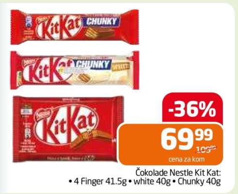 Čokolade Nestle Kit Kat