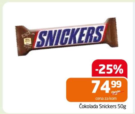 Čokolada Snickers 50g