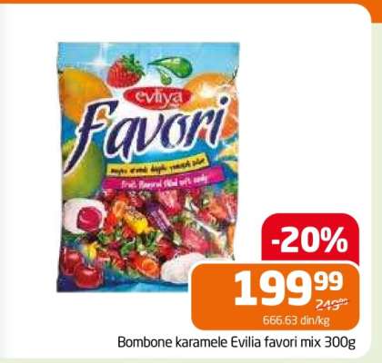 Bombone karamele Evilia favori mix 300g