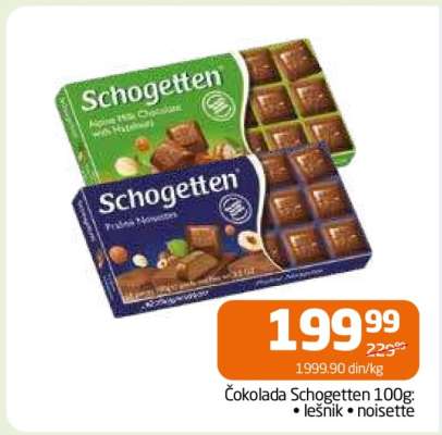 Čokolada Schogetten 100g
