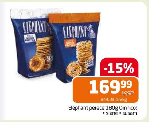 Elephant perece 180g Omnico