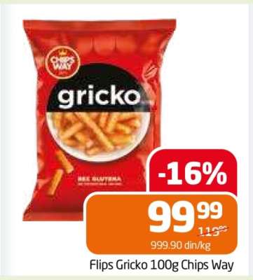 Flips Gricko 100g Chips Way