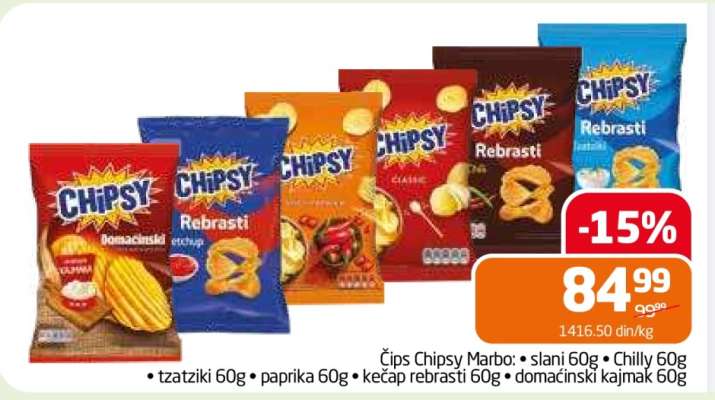 Čips Chipsy Marbo