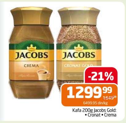 Kafa 200g Jacobs Gold
