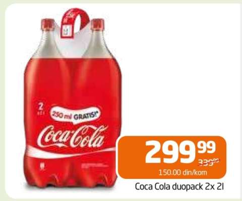 Coca Cola duopack 2x2l