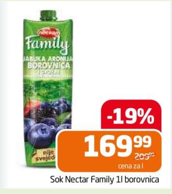 Sok Nectar Family 1l borovnica