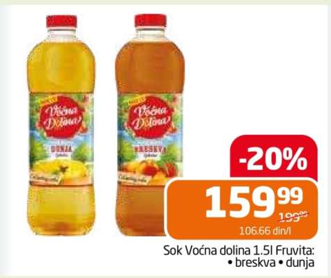 Sok Voćna dolina 1.5l Fruvita