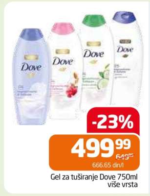 Gel za tuširanje Dove 750ml
