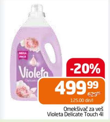 Omekšivač za veš Violeta Delicate Touch 4l