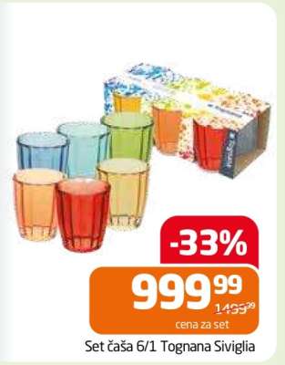 Set čaša 6/1 Tognana Siviglia