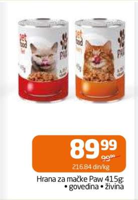 Hrana za mačke Paw 415g