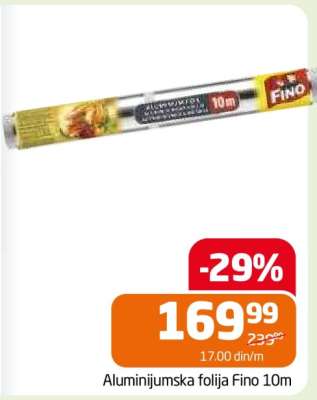 Aluminijumska folija Fino 10m