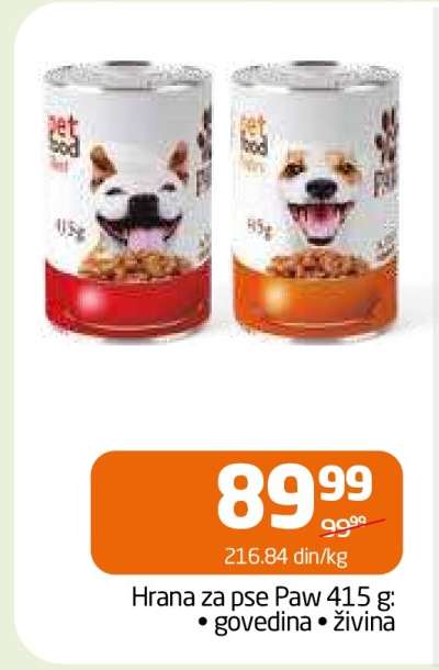 Hrana za pse Paw 415 g