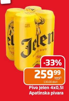 Pivo Jelen 4x0.5l
