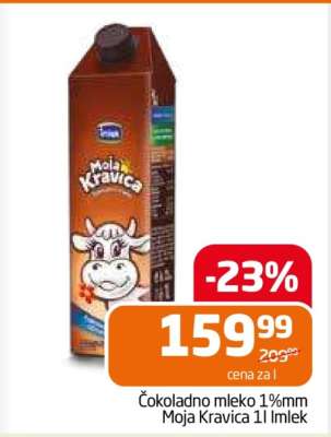 Čokoladno mleko 1%mm Moja Kravica 1l Imlek