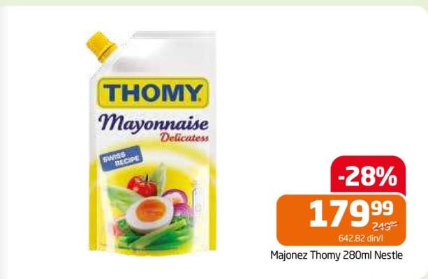 Majonez Thomy 280ml Nestle