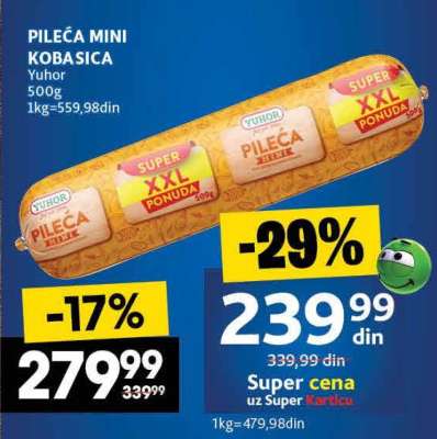 PILEĆA MINI KOBASICA