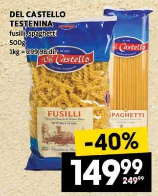 DEL CASTELLO TESTENINA