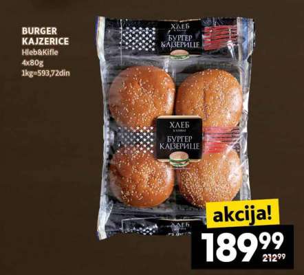 BURGER KAJZERICE