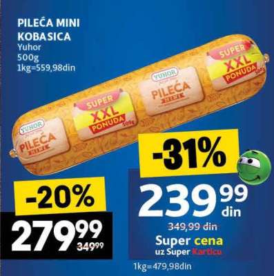 PILEĆA MINI KOBASICA