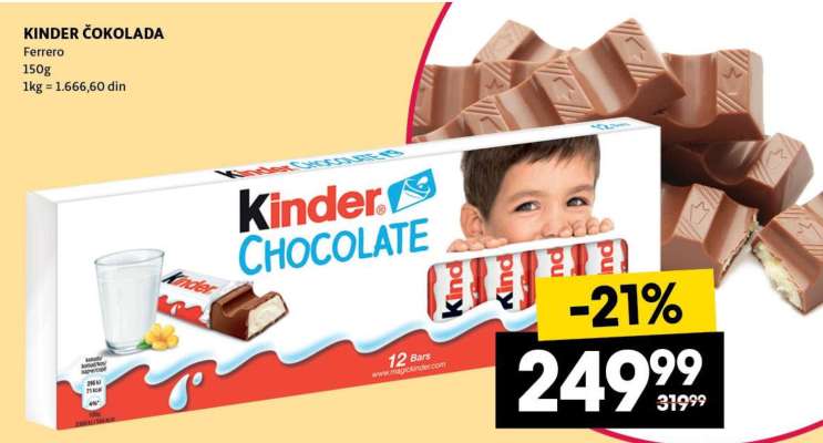 Kinder Čokolada