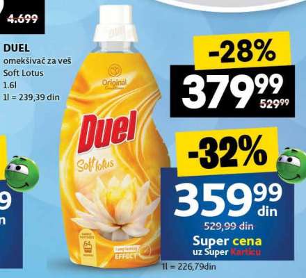 DUEL omekšivač za veš Soft lotus