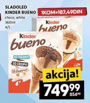 SLADOLED KINDER BUENO