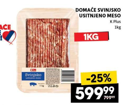 DOMAĆE SVINJSKO USITNJENO MESO