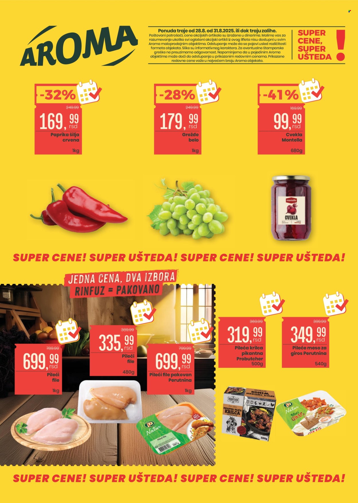 Aroma Market katalog - 28.08.2025 - 31.08.2025. Stranica 1