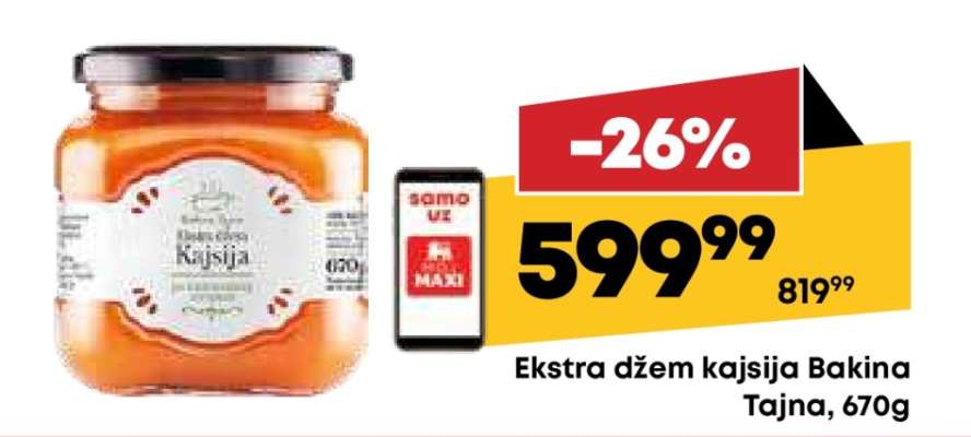 Ekstra džem, kajsija Bakina Tajna