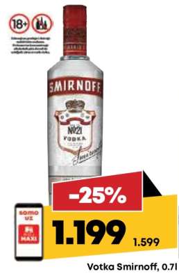 Votka Smirnoff, 0.7l