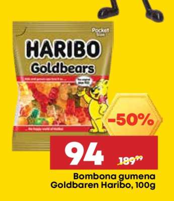 Bombona gumena Goldbaren Haribo 100g