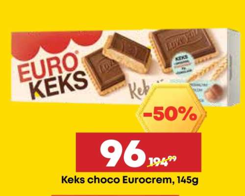 Keks choco Eurocrem, 145g