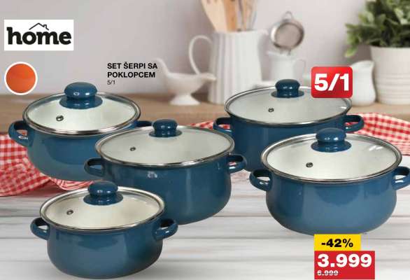 SET ŠERPI SA POKLOPCEM