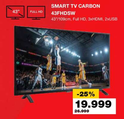 SMART TV CARBON 43FHDSW