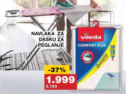 NAVLAKA ZA DASKU ZA PEGLANJE comfort plus