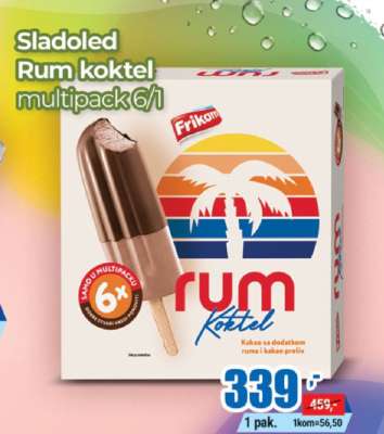Sladoled Rum koktel