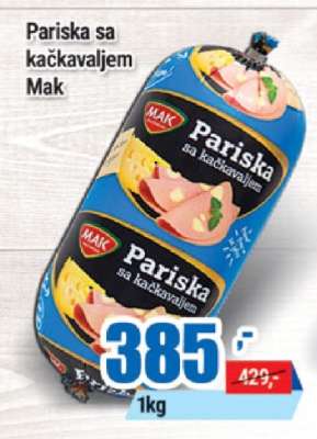 Pariska sa kačkavaljem Mak