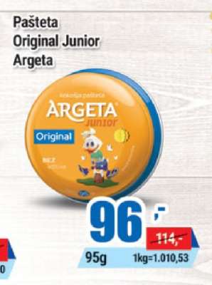 Pašteta Original Junior Argeta