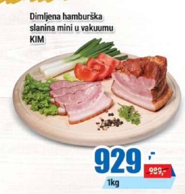 Dimljena hamburška slanina mini u vakuumu KIM