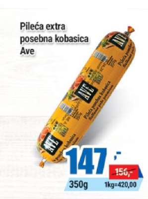 Pileća extra posebna kobasica Ave