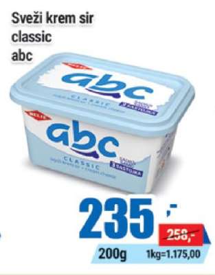 Sveži krem sir classic abc