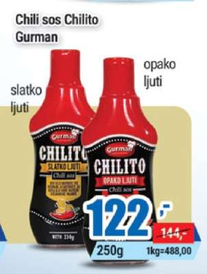 Chili sos Chilito Gurman