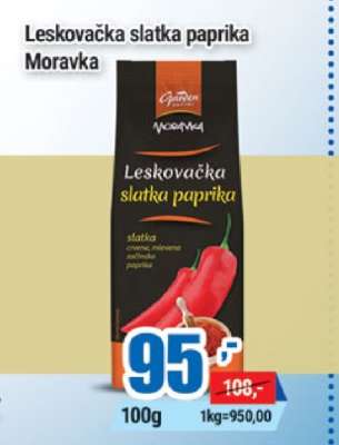 Leskovačka slatka paprika Moravka