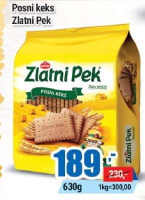 Posni keks Zlatni Pek