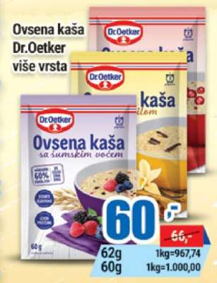 OVSENA KAŠA Dr. Oetker