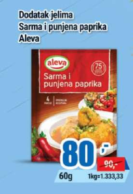 Dodatak jelima Sarma i punjena paprika Aleva